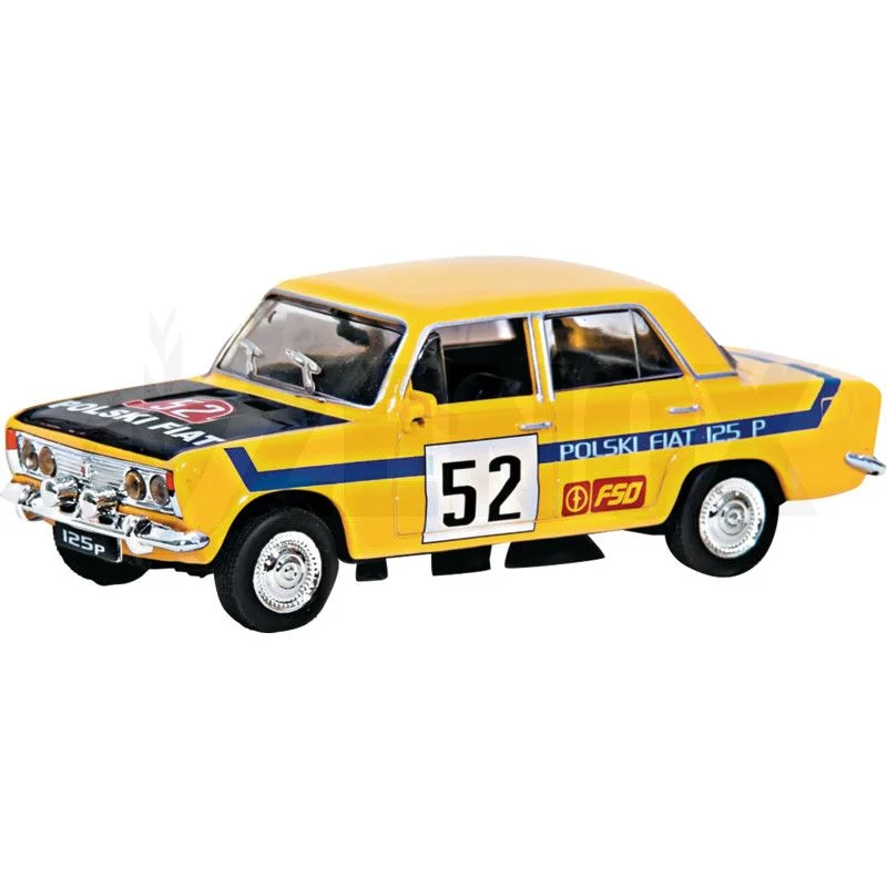 Fiat 125p Polish Police Car Model Toy Blue Diecast 1:43 Scale