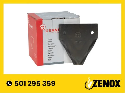 Nożyk żyletka kosy 84x76x2,7mm 25szt MacDon K34390 - 11156583 - GRANIT