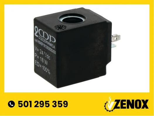 Cewka elektrozaworu 24 V 18 W fi 13 mm 39x30x42 mm 20222