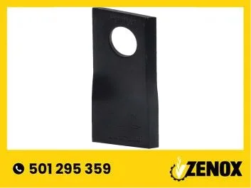 しーこ★ 4120114730 Nożyk kosiarki rotacyjnej lewy 120x48x4 mm otwór
